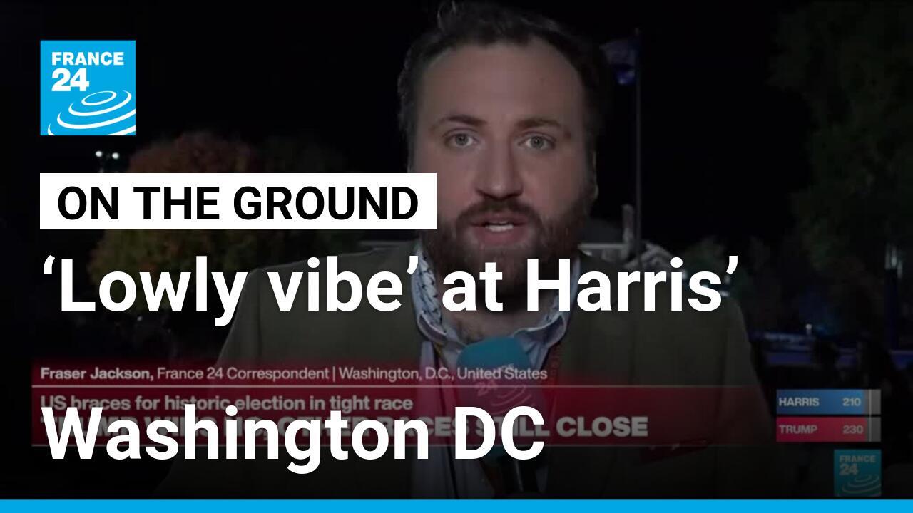 ‘Lowly vibe’ at Kamala Harris’ Washington DC headquarters as elections